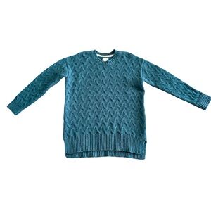 Fat Face Crew Neck Sweater Teal Blue Size 8